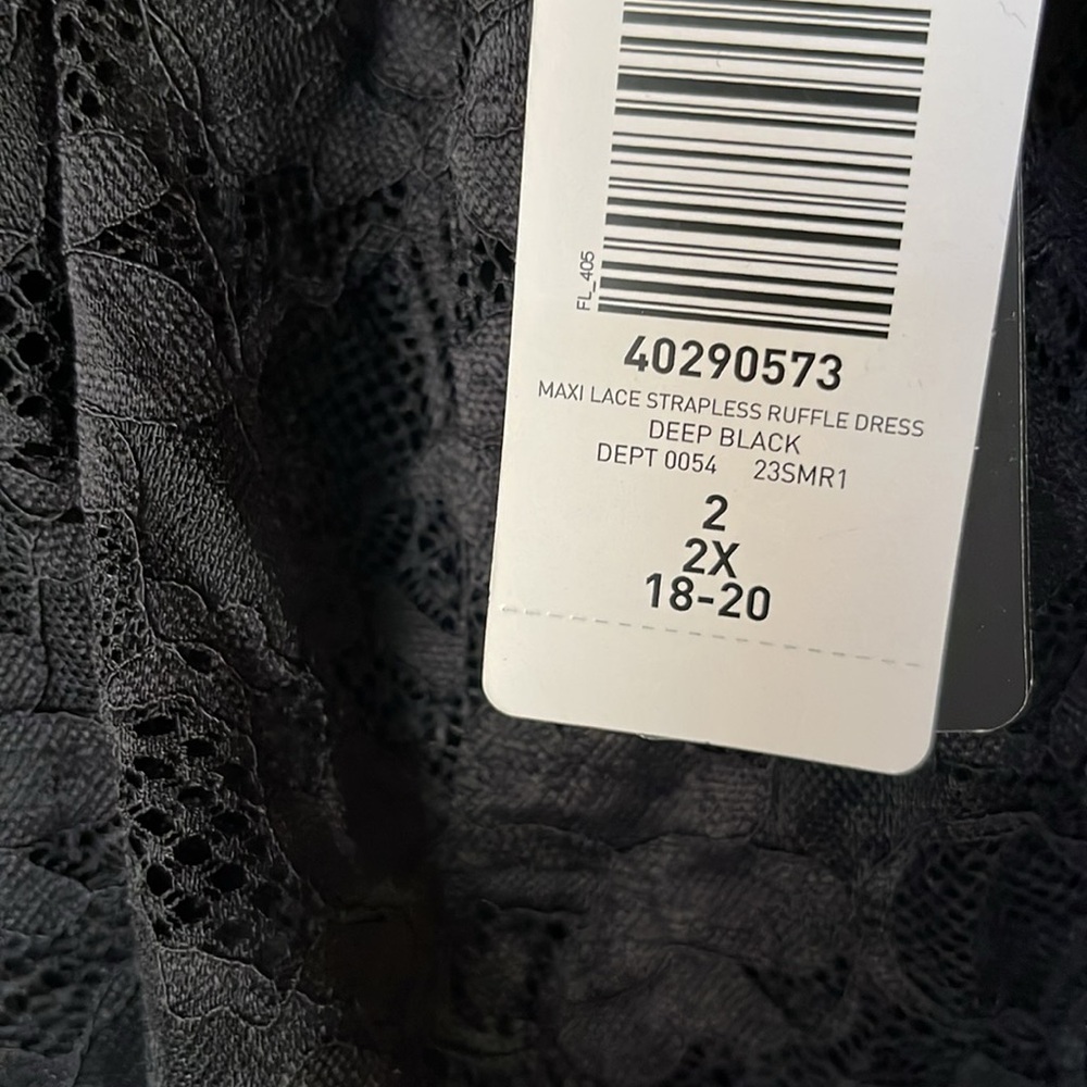 Torrid maxi lace strapless ruffle dress - Picture 7 of 11
